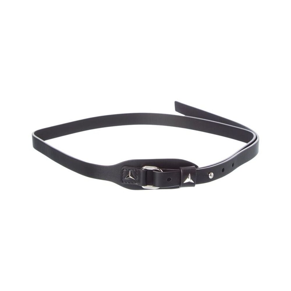 Fendi Cuneo Leather Belt, Black